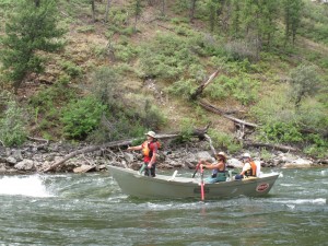 Drift Boat Fishing the Middle Fork Salmon River in Idaho